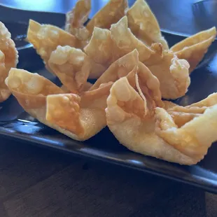 Crab cheese wonton appetizer