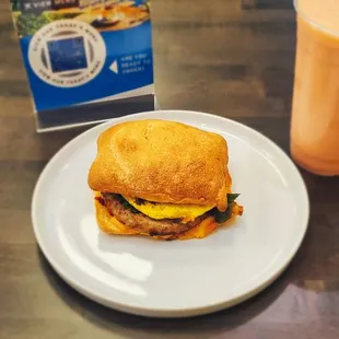 Sausage Spinach Ciabattina.