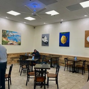 Quaint indoor dining