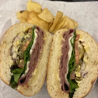 Pastrami with Melted Cheese