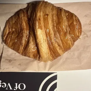 My deflated butter croissant.