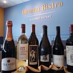 Excellent wine selection