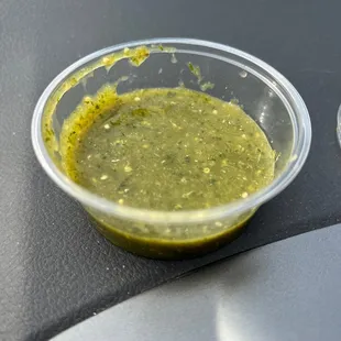 Fresh green salsa
