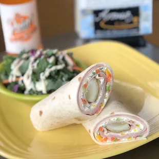 Pickles, smoked ham, and cream cheese? Yeah, you know it!  We're bringing the pickle wrap this week at Aroma Cafe!