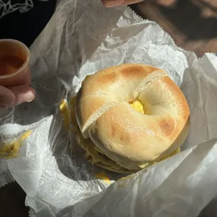 Sausage egg &amp; cheese croissant