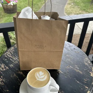 Perfect place for a latte and they have a great selection of gluten free muffins and pastries!  Plenty of indoor and outdoor seating.