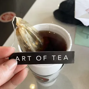 Lemon ginger art of tea tea