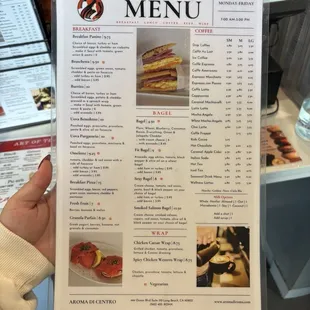 Menu (front)