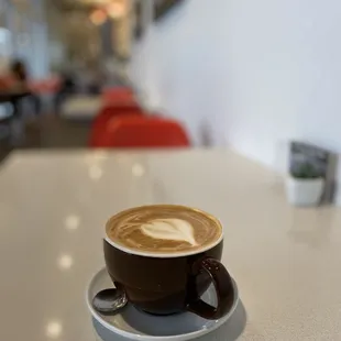Gingerbread latte with oat. This location is way less crazy than 2nd street!