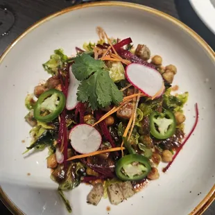 Spinach and Potato Chaat