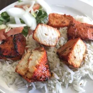 Chicken tikka lunch portion