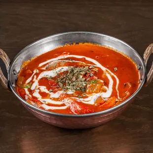 a bowl of tomato soup