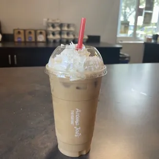 Large ice coffee