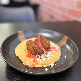 Fried avocado Taco