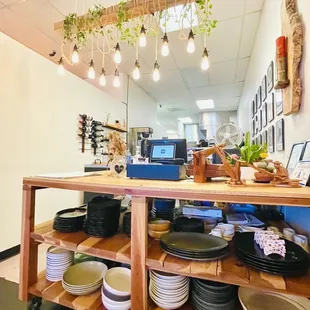 interior, sushi and sashimi