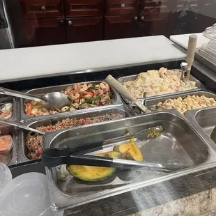 a variety of food items