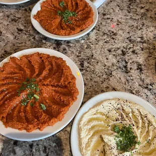 Muhammara &amp; Hummus appetizer (May 2024)