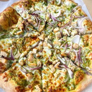 Pesto Chicken Pizza