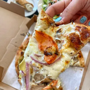 garlic chicken pizza