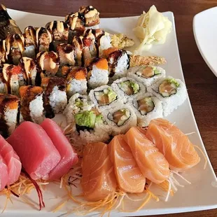 sashimi, sushi and sashimi, food, sushi