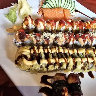 sushi and sashimi, sashimi, sushi, food