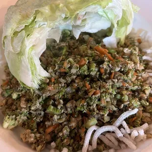 My friend who is GF loved her lettuce wraps, and the serving was huge!