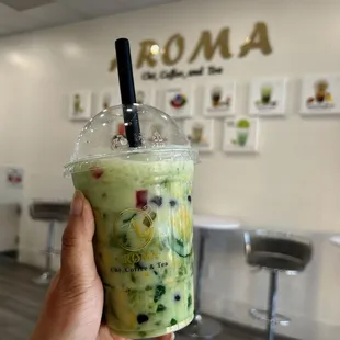 Smash avocado
