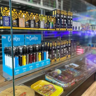 Wide variety of batteries and rolling trays