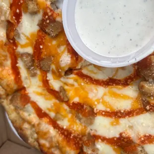 Buff Chik Pizza (40 min after pick up) lol