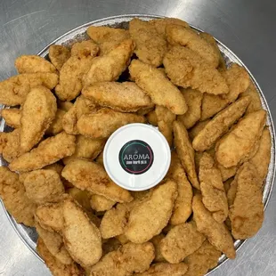 We cater! Check out aroma.pizza/catering for our menu.