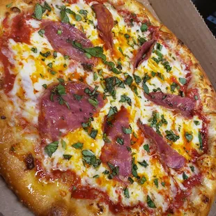 Our Bee Sting pizza artfully blends sweet and heat. One review of a customer? "Obsessed."