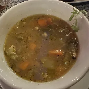 Chicken zucchini soup