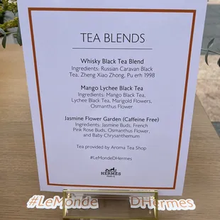 Aroma Tea PopUp @UnionSquareSF #LeMondeD'Hermés 10/12-10/14/22