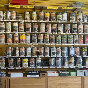 Lots and lots of tea choices. Great quality.