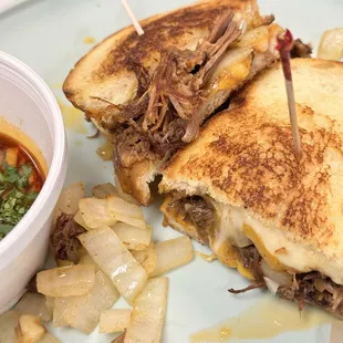 Birria grilled cheese