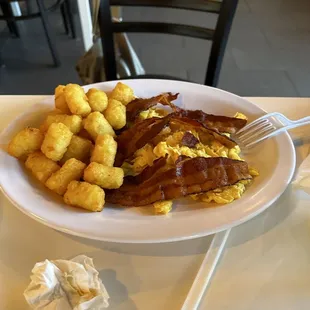 a plate of food on a table