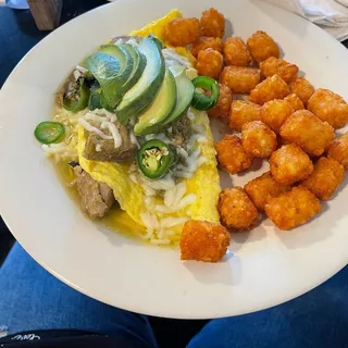 Chile Verde Omelet