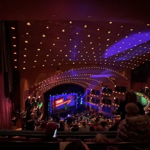 View from balcony seats, row L