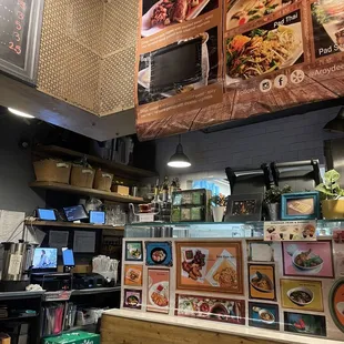 the inside of the restaurant