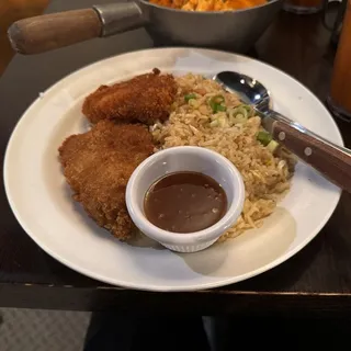Lunch Fish and Fried rice