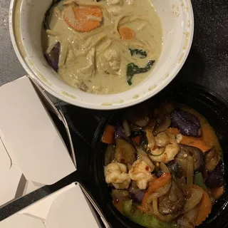 Lunch Chicken Green Curry