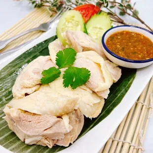 Hainan Chicken with Ginger sauce!