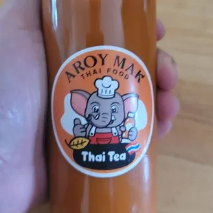 Love this thai tea in a bottle to remember this place