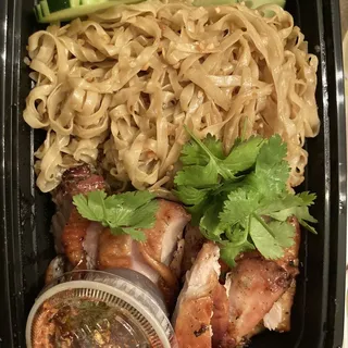 Gai Yang Noodles (Thai-Northeast style grilled chicken)