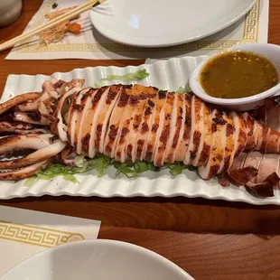 Grilled squid