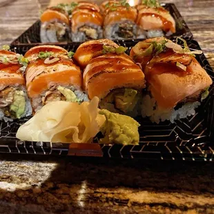 food, sushi, sashimi, sushi and sashimi