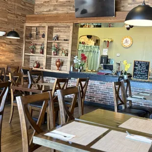 Inside of the restaurant.