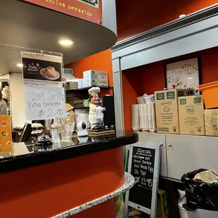 sushi and sashimi, interior