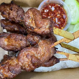 Tray Thai Style Grilled Pork (Moo Ping)