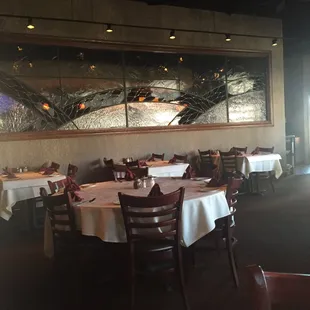 Nice and casual atmosphere, some would say cozy.